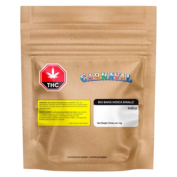 Image for Big Bang Indica Smallz, cannabis all products by Carnaval Cannabis