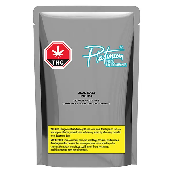 Image for Blue Razz Liquid Diamond 510 Thread Cartridge, cannabis 510 cartridges by Platinum