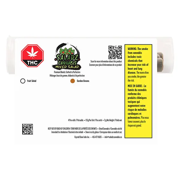 Image for Mixed Salad Mixed Pack Pre-Roll, cannabis all products by Saladz