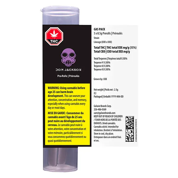 Image for Gas Pack Pre-Roll, cannabis pre-rolls by Dom Jackson