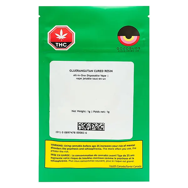 Image for Gluerangutan Cured Resin All-in-One Vape, cannabis disposable vapes by Good Buds