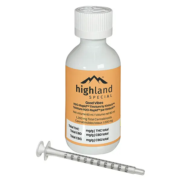 Good Vibes Water Soluble Terpene Enhanced Tincture by Kinloc (Bottled Oils) by Highland Special