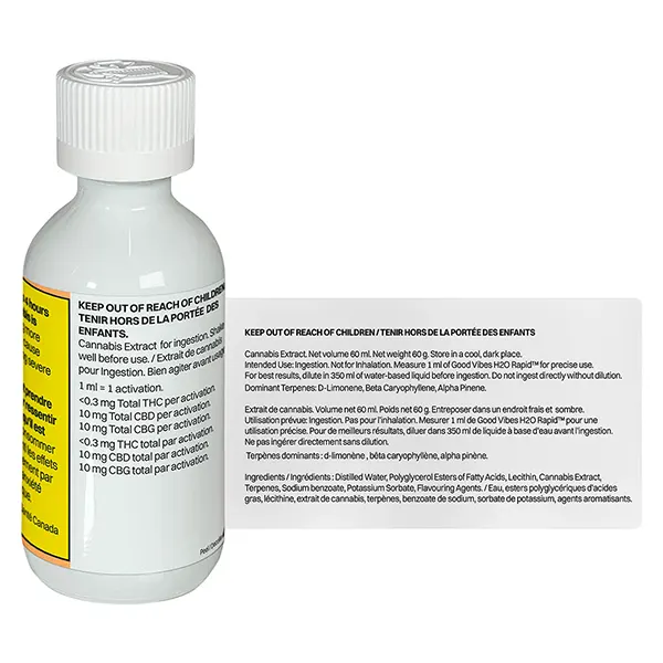 Good Vibes Water Soluble Terpene Enhanced Tincture by Kinloc (Bottled Oils) by Highland Special