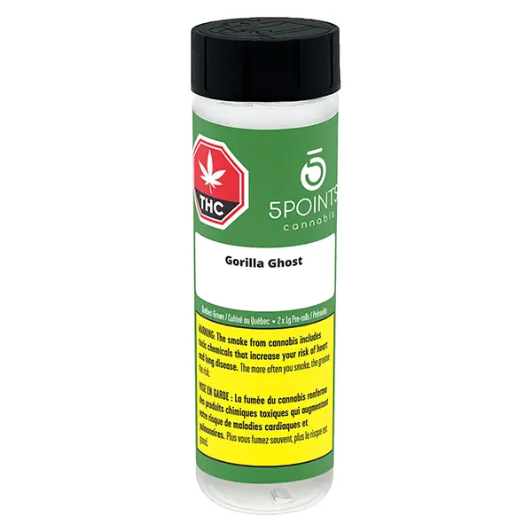 Image for Gorilla Ghost Pre-Roll, cannabis pre-rolls by 5 Points Cannabis