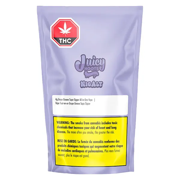 Image for Grape Groove Supa Sipper All-In-One, cannabis disposable vapes by Juicy Hoots