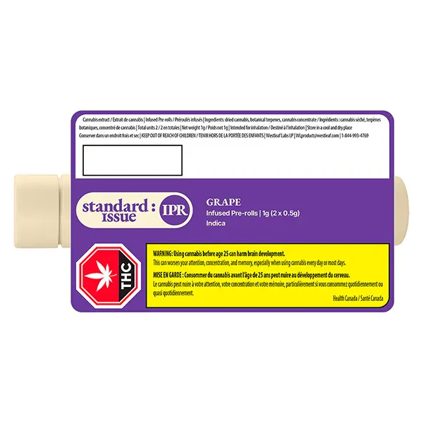 Grape Infused Pre-Roll (Pre-Rolls) by Standard Issue