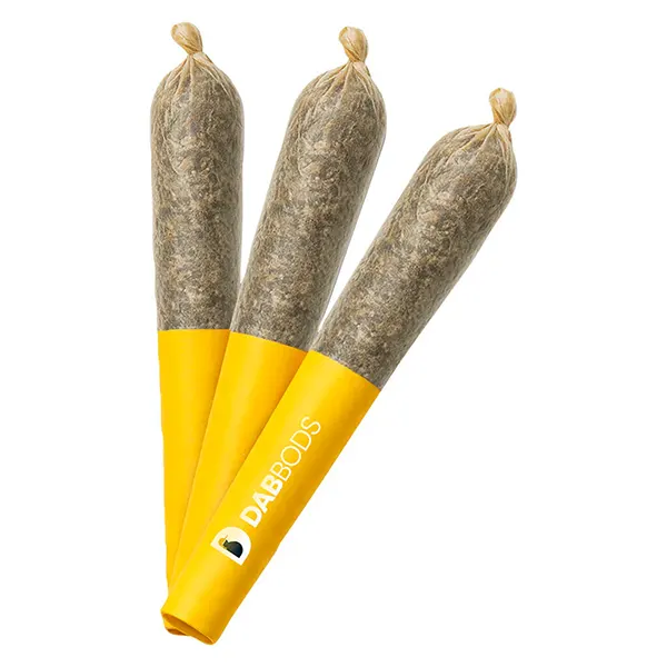 Image for Lemonberry 60's+ Dbl Infused Pre-Roll, cannabis pre-rolls by Dab Bods