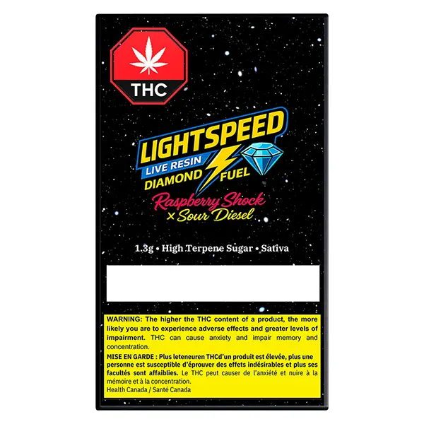 Image for Live Resin Diamond Fuel - Raspberry Shock x Sour Diesel, cannabis resin, rosin by Lightspeed