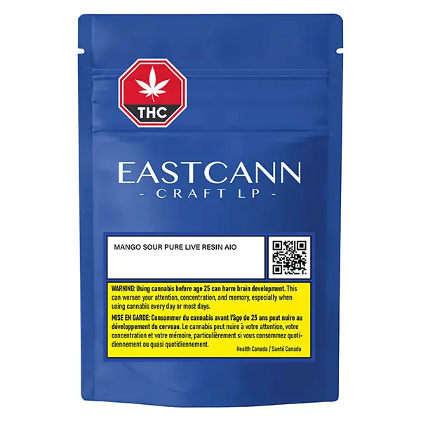 Mango Sour Pure Live Resin AIO (Disposable Vapes) by EastCann