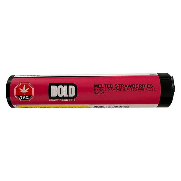 Image for Melted Strawberries Diamond Infused Pre-Roll, cannabis pre-rolls by BOLD