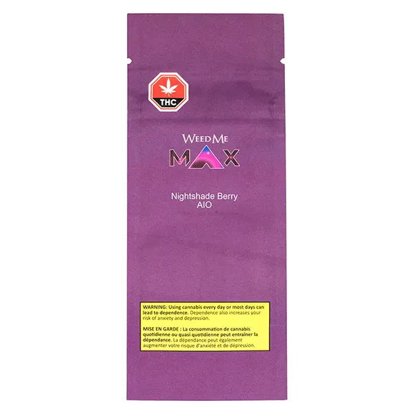 Image for Nightshade Berry AIO, cannabis disposable vapes by Weed Me