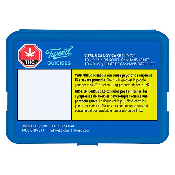 Image for Quickies Citrus Candy Cake Pre-Roll, cannabis all products by Tweed