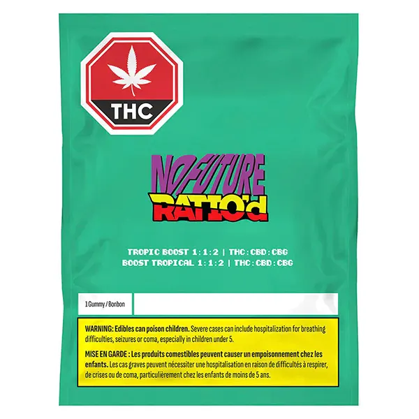 Ratio'd Tropic Boost 1:1:2 THC/CBD/CBG (Gummies) by No Future