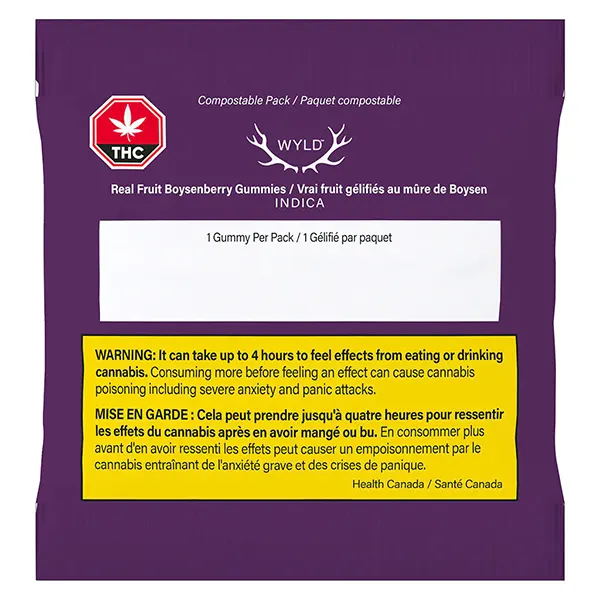 Real Fruit Boysenberry Gummies INDICA (Gummies) by WYLD