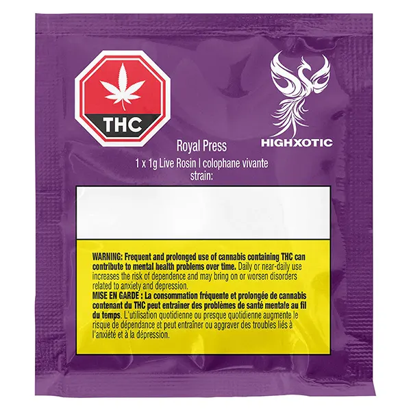 Image for Royal Press Live Rosin, cannabis resin, rosin by HighXotic