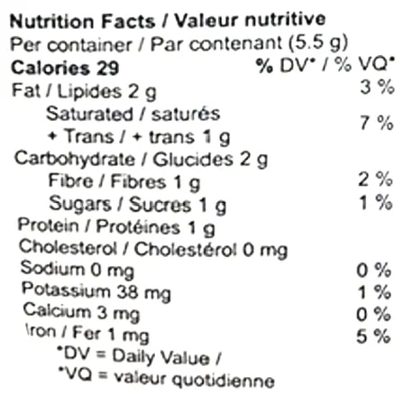Nutrition Information for Simply Dark Organic Chocolate THC (Chocolates) by The Hazy Camper