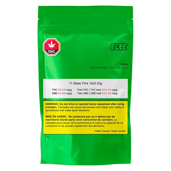 Image for Slims 11 Week Pink Pre-Roll, cannabis pre-rolls by PEPE
