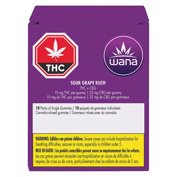 Sour Grape Rush (Gummies) by Wana