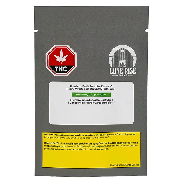 Image for Strawberry Fields Pure Live Resin AIO, cannabis disposable vapes by Persy