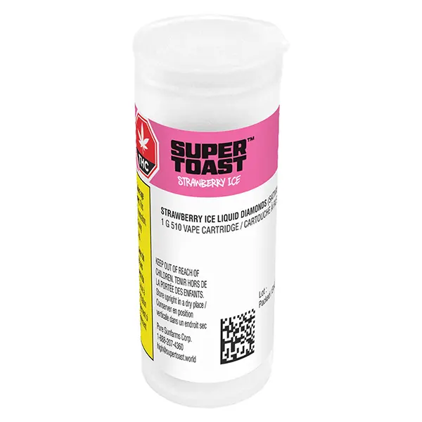 Strawberry Ice Liquid Diamonds 510 Thread Cartridge (510 Cartridges) by Super Toast