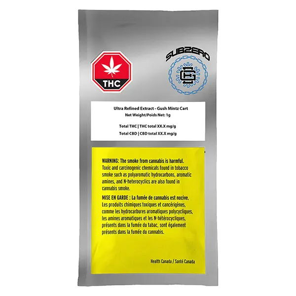 Image for Sub Zero - Ultra Refined Extract - Gush Mintz Cart, cannabis all products by Endgame