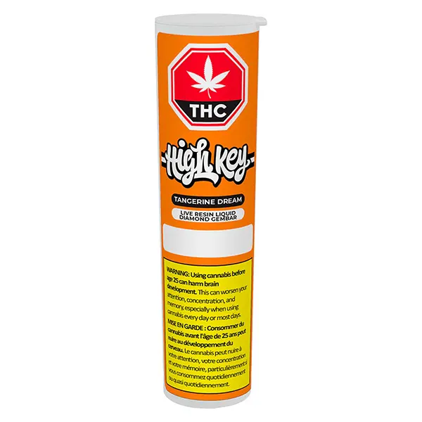 Tangerine Dream Live Resin Liquid Diamond AIO (Disposable Vapes) by High Key