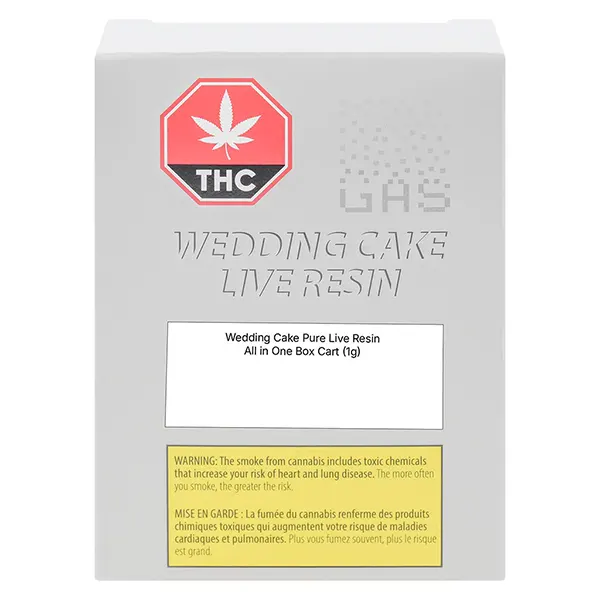 Wedding Cake Pure Live Resin All in One Box Cart (Disposable Vapes) by GAS