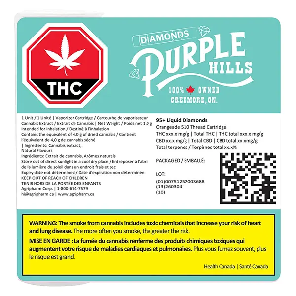 Image for 95+ Liquid Diamonds - Orangeade 510 Thread Cartridge, cannabis all products by Purple Hills