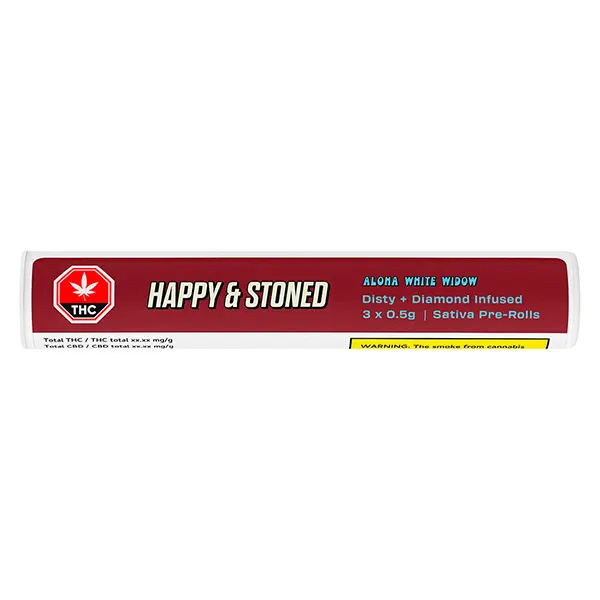 Image for Aloha White Widow Liquid Diamond Infused Pre-Roll, cannabis all products by Happy & Stoned