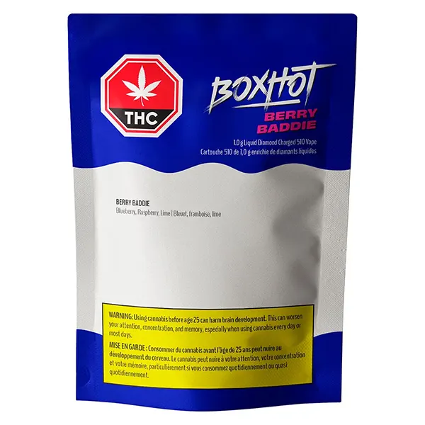 Image for Berry Baddie Liquid Diamond Charged 510 Thread Cartridge, cannabis vapes by BoxHot