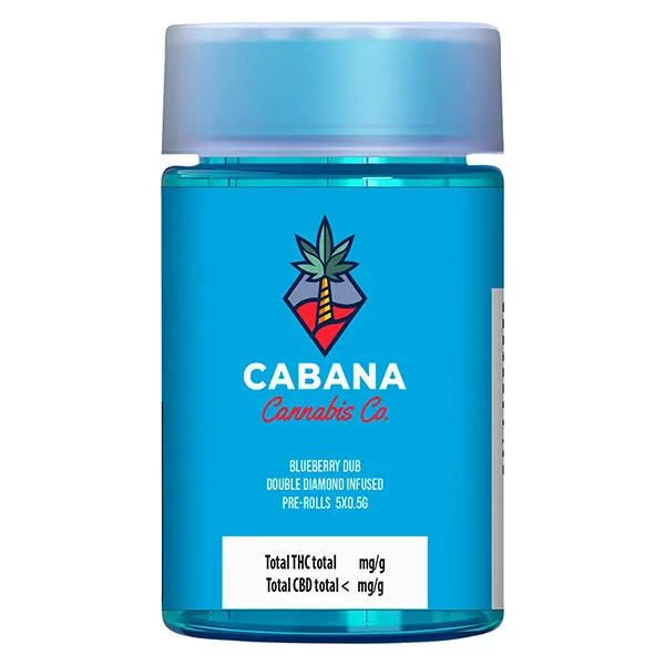 Image for Blueberry Dub Double Diamond Infused Pre-Roll, cannabis all products by Cabana Cannabis Co.