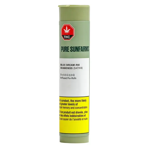 Image for Blue Dream #16 Diamond Infused Pre-Roll, cannabis pre-rolls by Pure Sunfarms