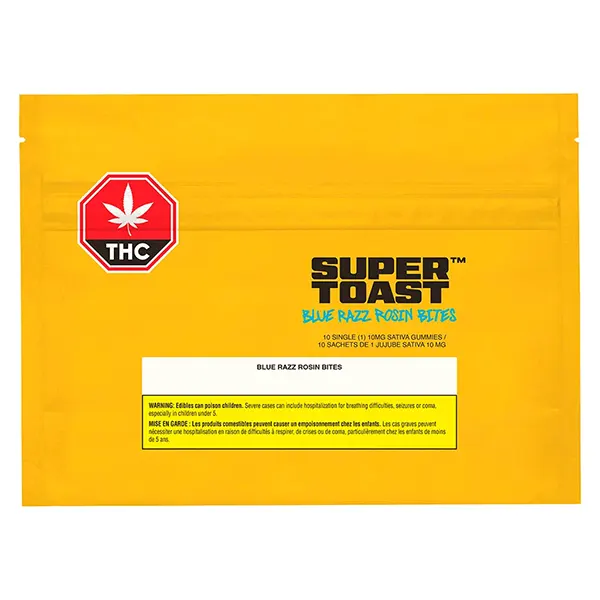 Image for Blue Razz Rosin Bites, cannabis edibles by Super Toast