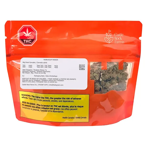 Image for Bubblegum Marker, cannabis all products by Castle Rock Farms