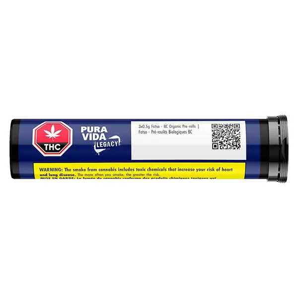 Image for Fatso - BC Organic Pre-Roll, cannabis all products by Pura Vida