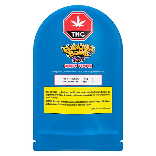 Image for Flavour Bomb Cherry Temple Liquid Diamond All-in-One, cannabis vapes by Nugz
