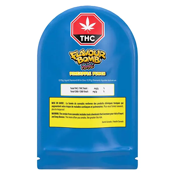 Image for Flavour Bomb Pineapple Punch Liquid Diamond All-in-one, cannabis all products by Nugz