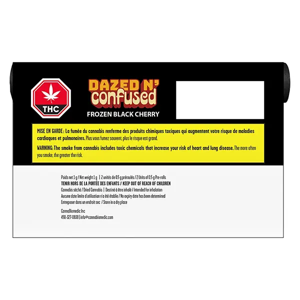 Image for Frozen Black Cherry Pre-Roll, cannabis pre-rolls by Dazed N' Confused