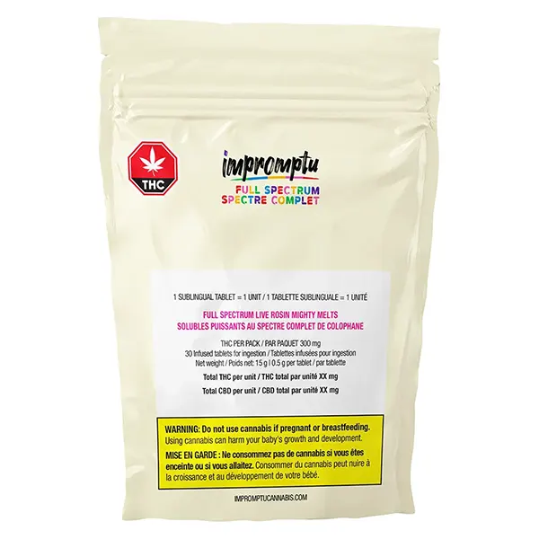 Image for Full Spectrum Live Rosin Mighty Melts, cannabis capsules, softgels by Impromptu