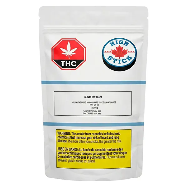 Image for Gloves Off Grape Liquid Diamond AIO Vape, cannabis all products by Highly Dutch Organic