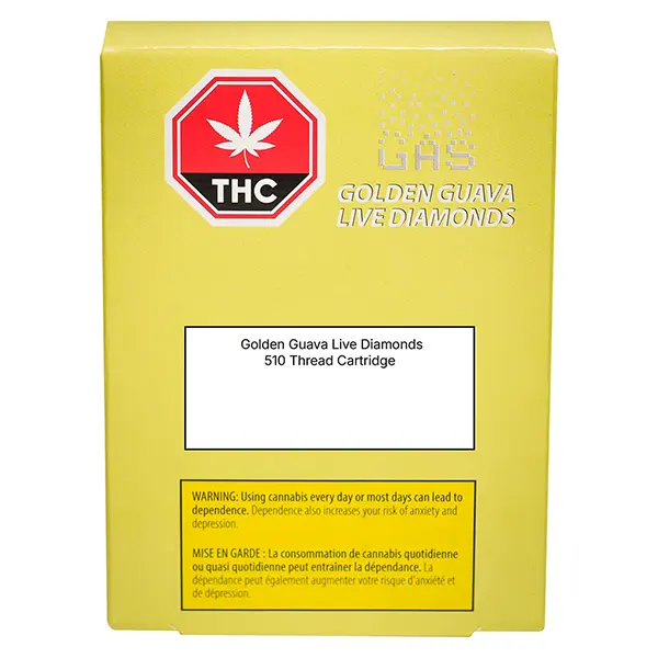 Image for Golden Guava 510 Live Diamond Cartridge, cannabis vapes by GAS