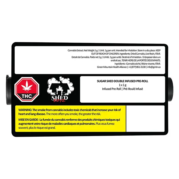 Image for Sugar Shed Double Infused Pre-Roll, cannabis all products by Shed Boyz