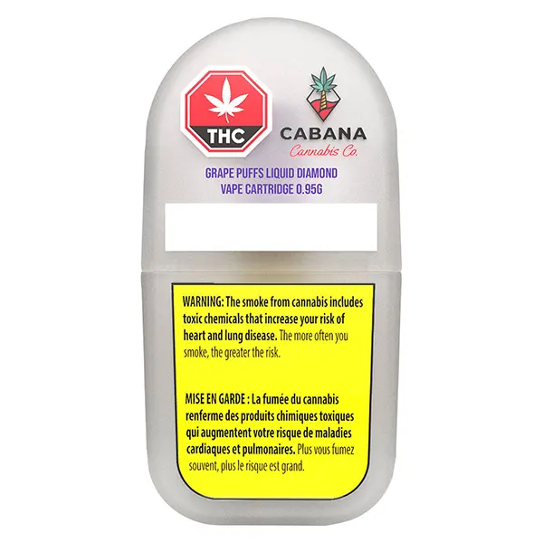 Image for Grape Puffs Liquid Diamond Vape Cartridge, cannabis vapes by Cabana Cannabis Co.