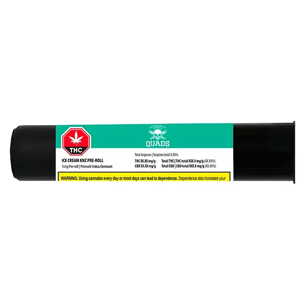 Image for Ice Cream KNZ Pre-Roll, cannabis pre-rolls by Cannabis Cartel