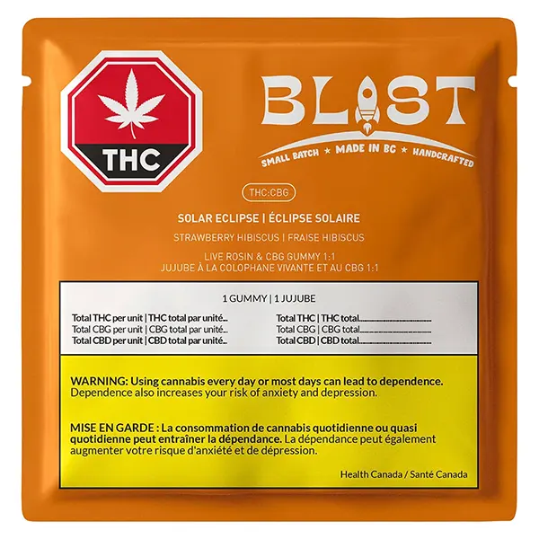 Image for Jumbo Pack - Solar Eclipse Live Rosin 1:1 CBG:THC, cannabis all products by Blast