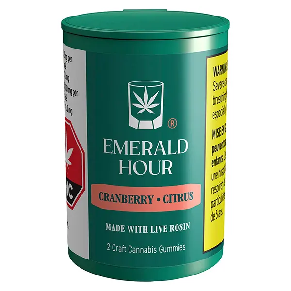 Image for Live Rosin Gummies - Cranberry Citrus, cannabis edibles by Emerald Hour