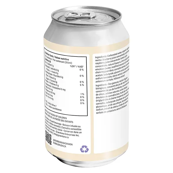 Image for Natural - Blueberry Pomegranate, cannabis beverages by Bubble Kush
