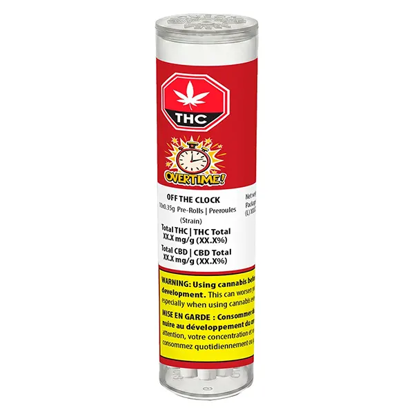 Image for Off the Clock Pre-Roll, cannabis pre-rolls by Overtime