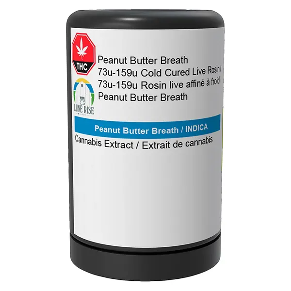 Image for Peanut Butter Breath 73u-159u Cold Cured Live Rosin, cannabis concentrates by Persy