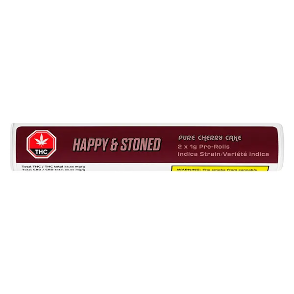Image for Pure Cherry Cake Pre-Roll, cannabis pre-rolls by Happy & Stoned